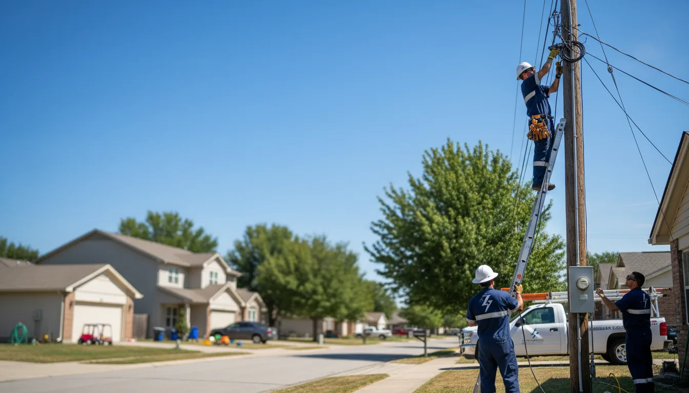 Residential electrician providing installation services in Tylertown, MS